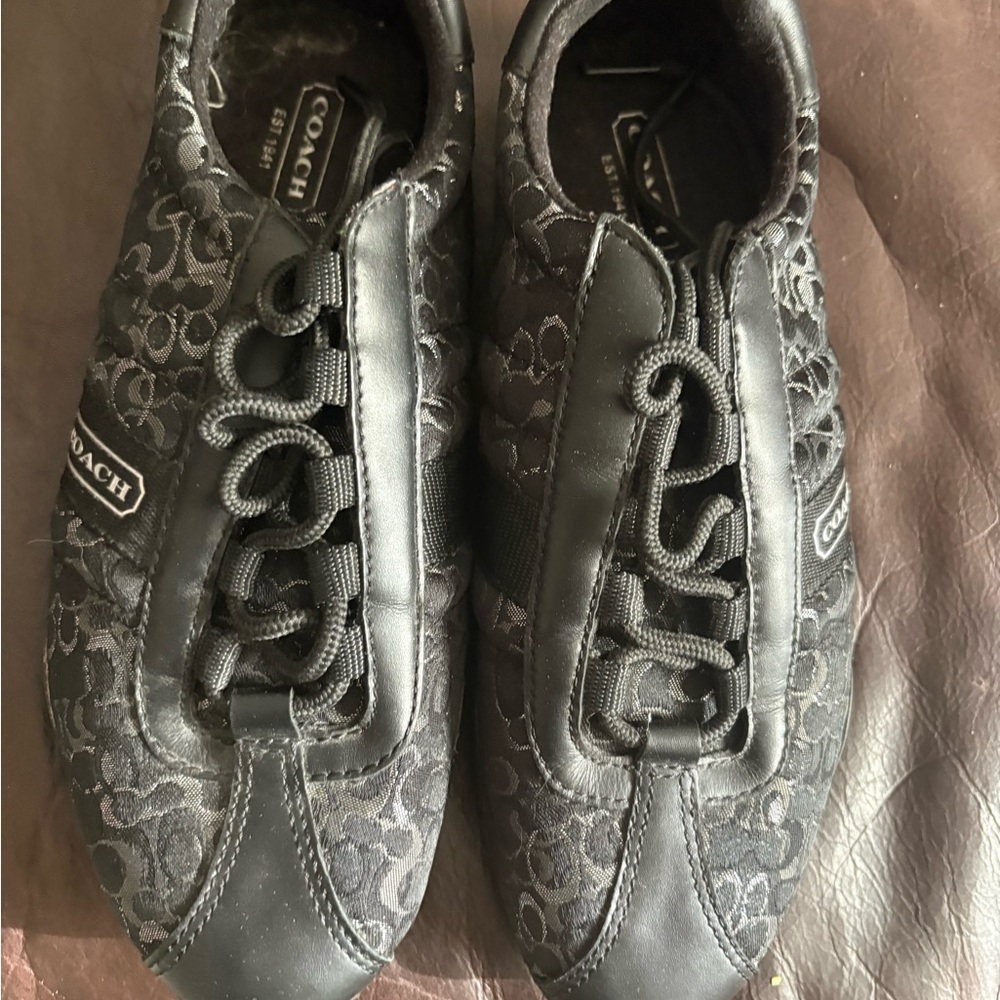 Coach Black Patterned Kirby Sneakers
